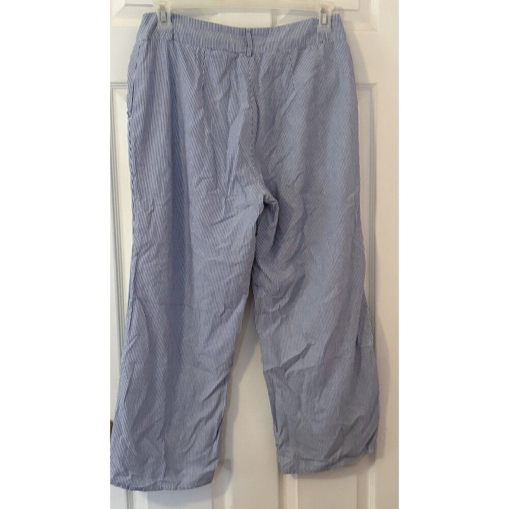 Vineyard Vines Pants Womens 6 Blue White Striped Linen Casual Lightweight - Picture 4 of 7